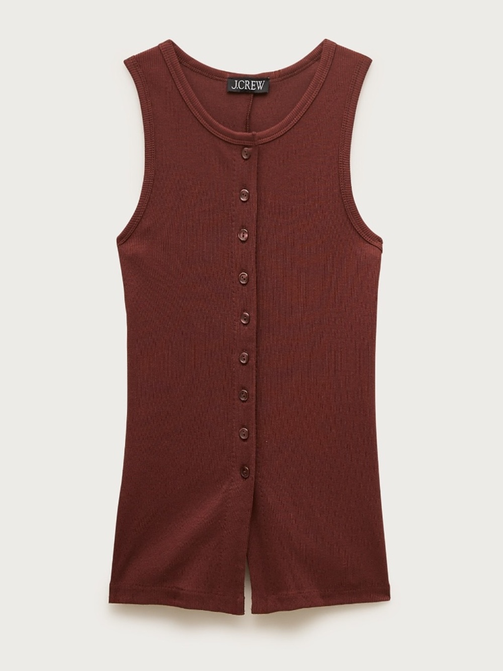 NWT J.Crew Perfect Rib Button-up Shell Top - Picture 1 of 5